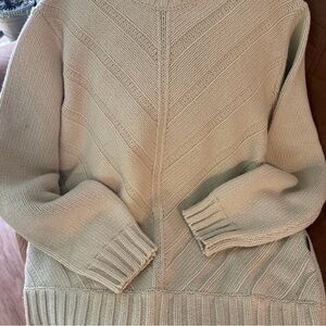 Hugo Boss Cream Cowl Neck Sweater